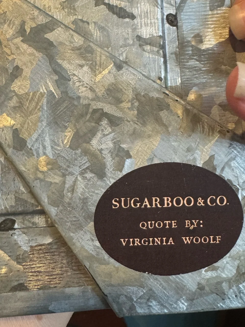 Sugarboo & Co Virginia Woolf quote “I’m never not thinking of you” photo frame